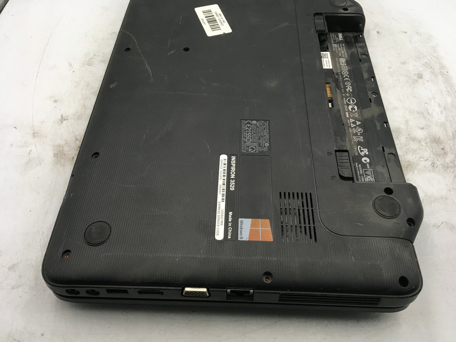 DELL INSPIRON 3520 – FOR PARTS – INTEL CORE I3 – 4GB RAM – 15″ – READ DESC – BB