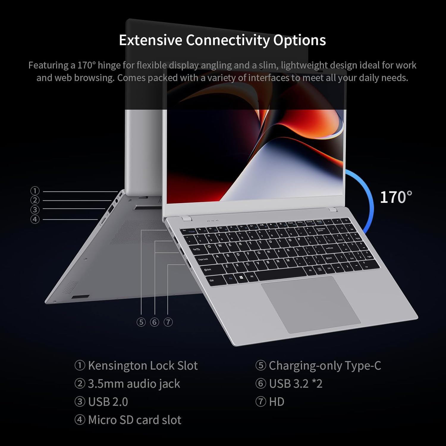 15.6 Ips-Fhd-Laptop, 32GB RAM 512GB SSD 6500Y (Up to 3.4Ghz), Multi-Ports Lightw