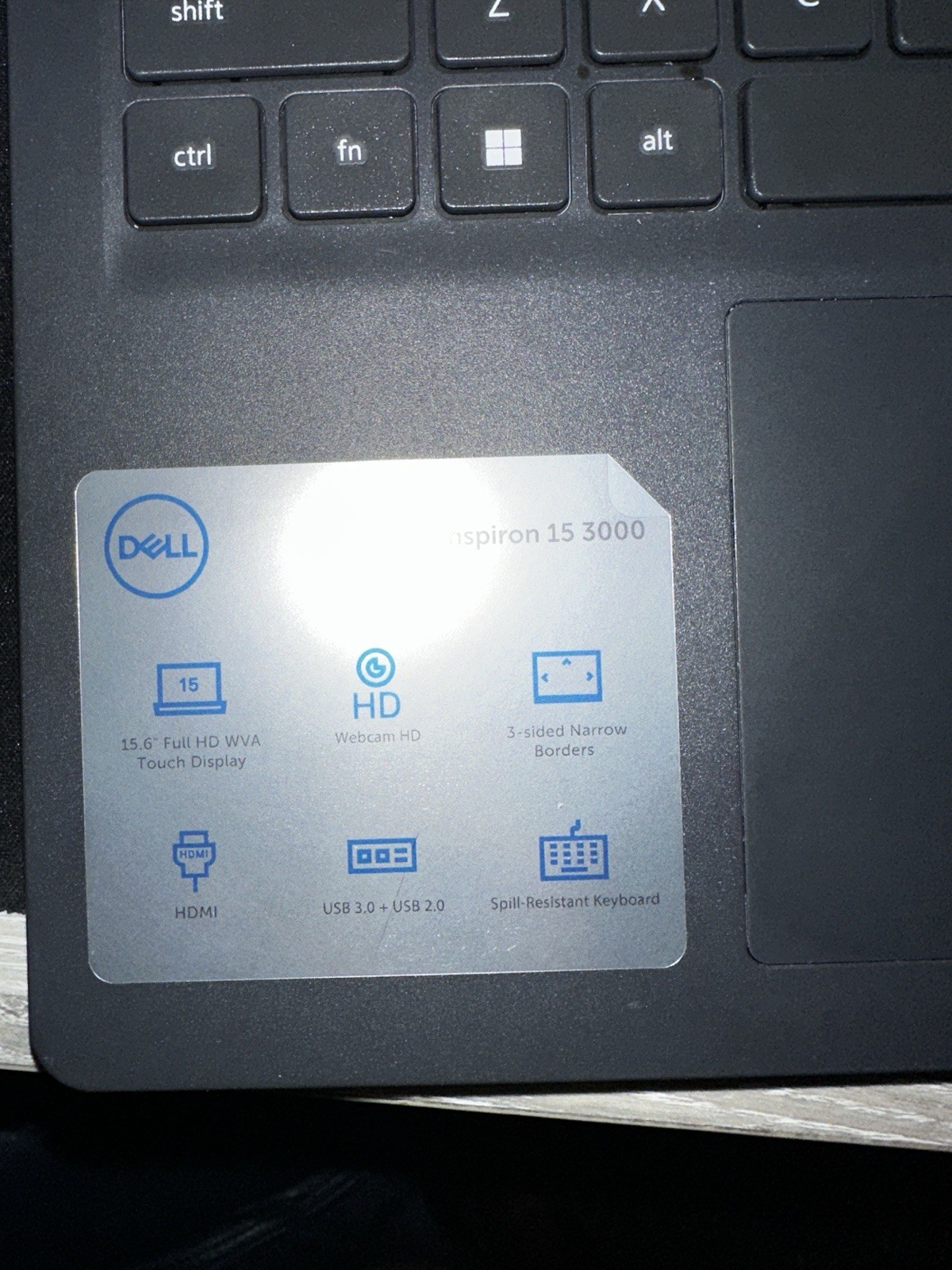 Dell Inspiron 15 3511 15.6in FHD Touch i5 11th Gen 256GB NVMe SSD Win11 Black