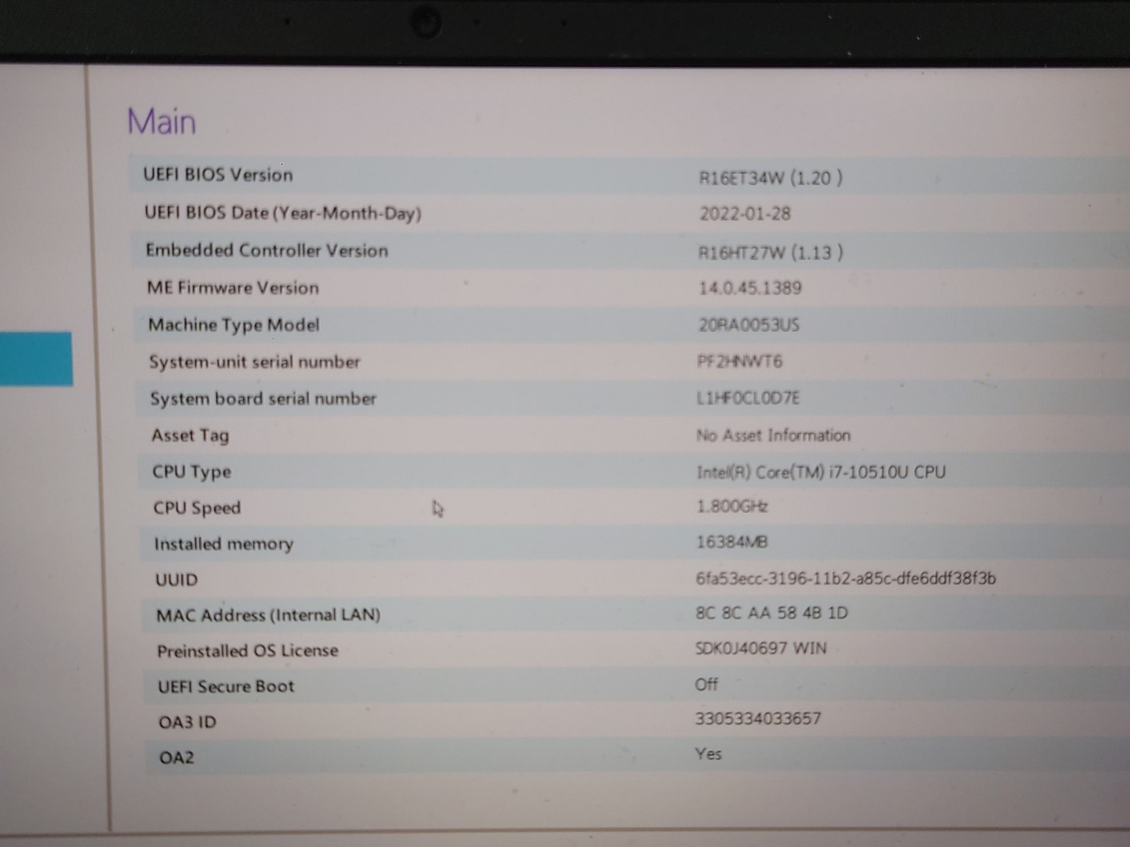 Lenovo ThinkPad E14 Gen 1 14″ FHD i7-10510u 16GB RAM 512GB SSD No OS