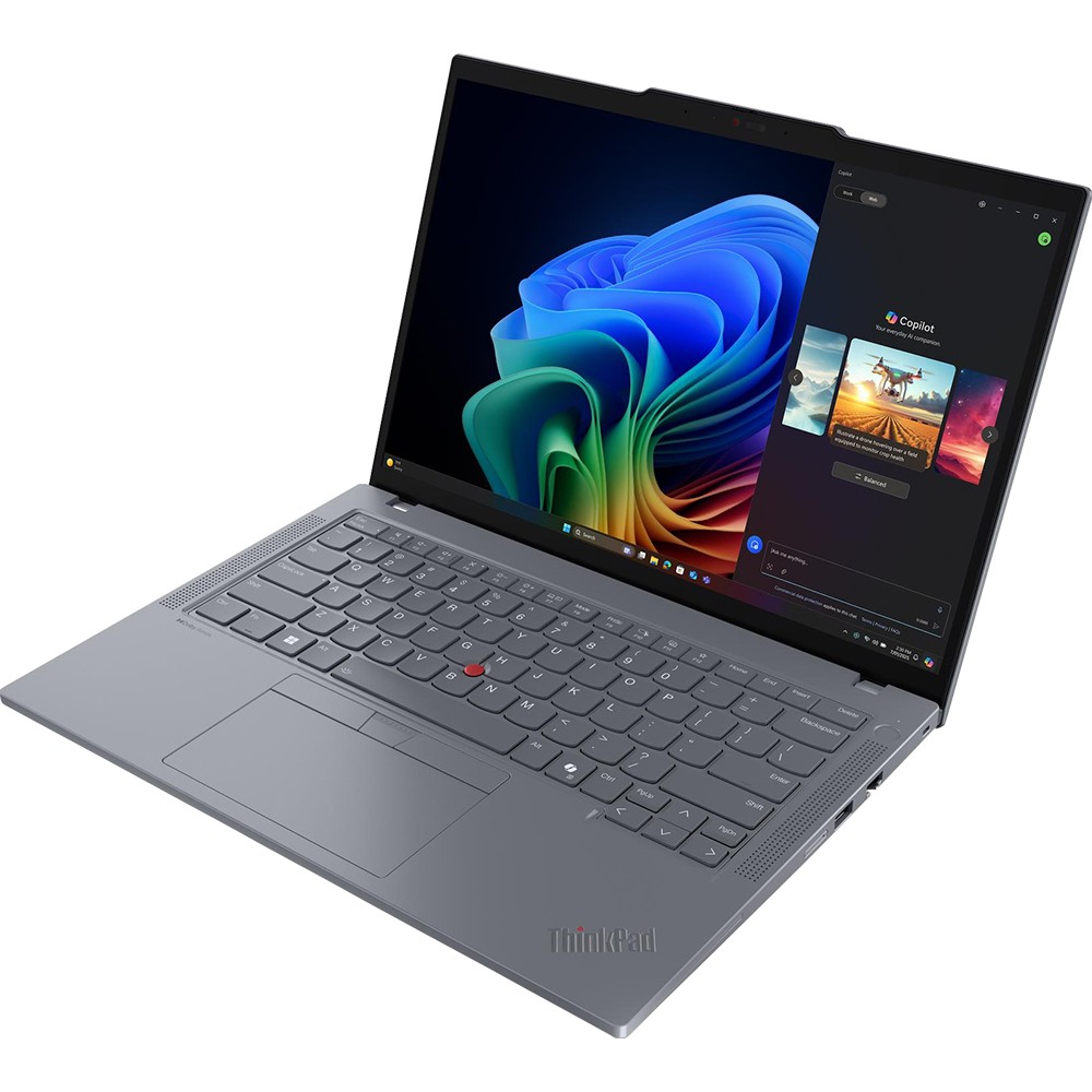 Lenovo 14″ ThinkPad T14 Gen 6 Copilot+ PC Notebook in Gray – 21QJ00CRUS