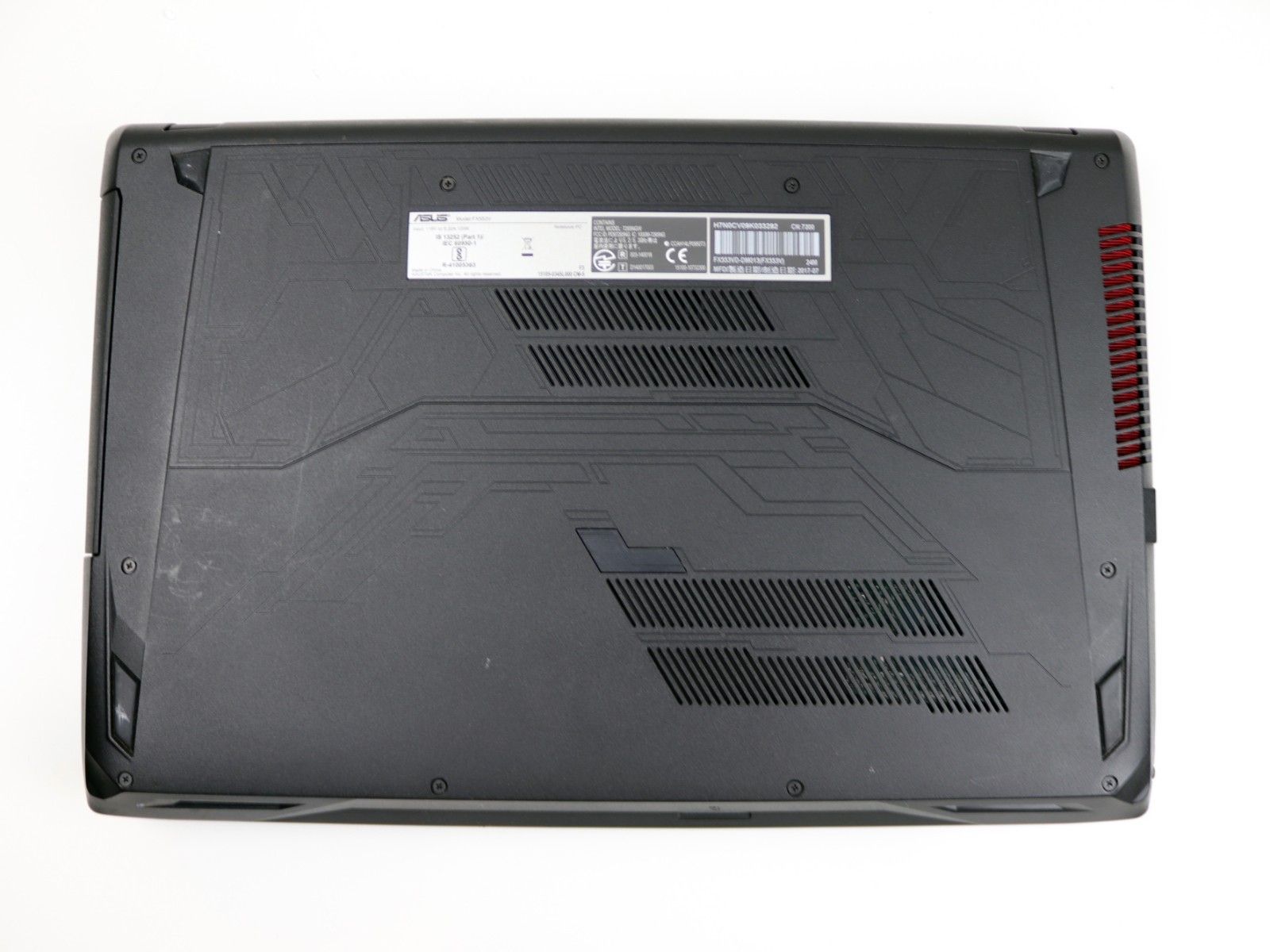 ASUS GL553V 15.6 Laptop Intel i7-7700HQ 16GB RAM 512GB SSD+750GB NVIDIA GTX 1050