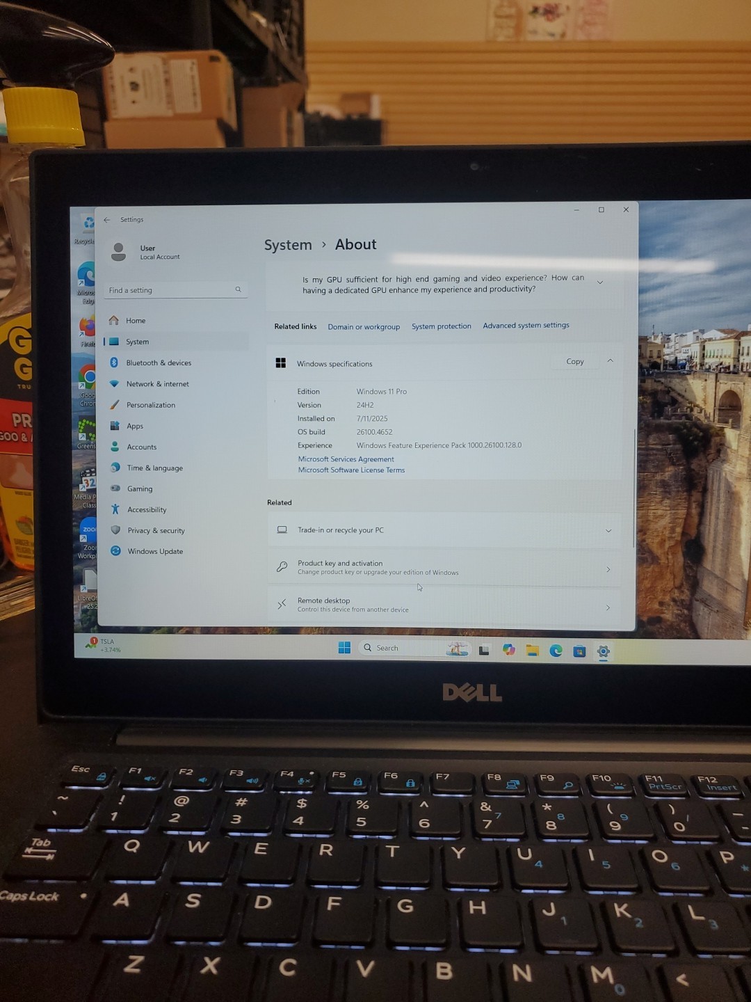 Dell Latitude 7280 Touchscreen 256GB SSD, i5-6300U 16GB Laptop 71625-2 K Poor KB