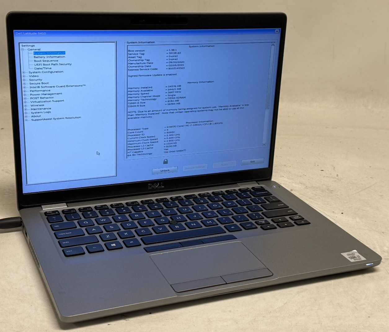Dell Latitude 5410 14″ (i7-10610u 1.80GHz – 24GB RAM – 512GB SSD – Win11Home)