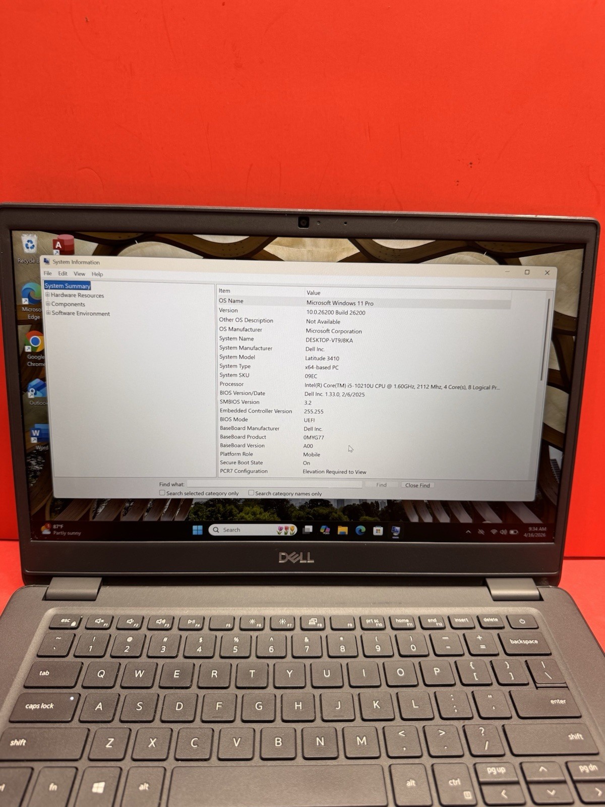 Dell Latitude 3410 14″ FHD 10th i5 1.6GHz 8GBRAN-256GBSSD Windows 11pro