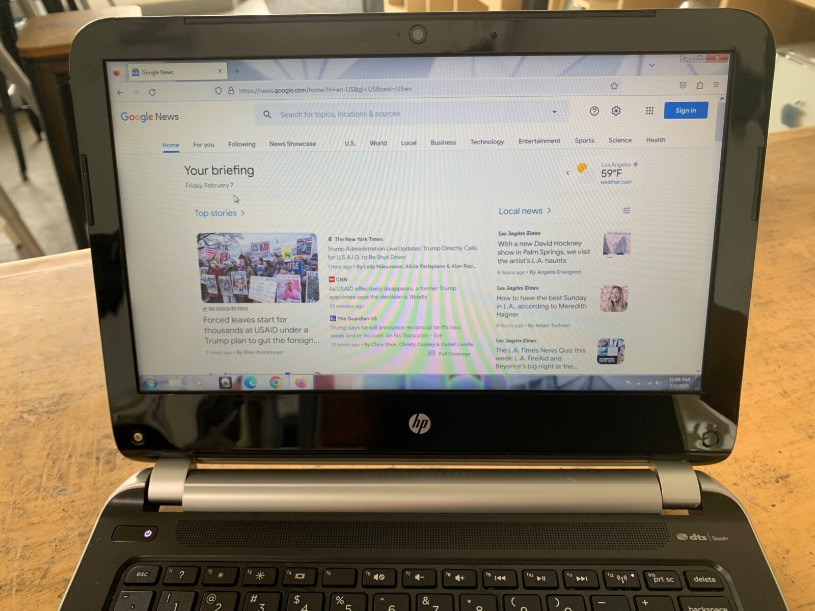 HP 215 G1 AMD A4-1258 APU 4GB 320GB HDD Windows 7 Pro Laptop