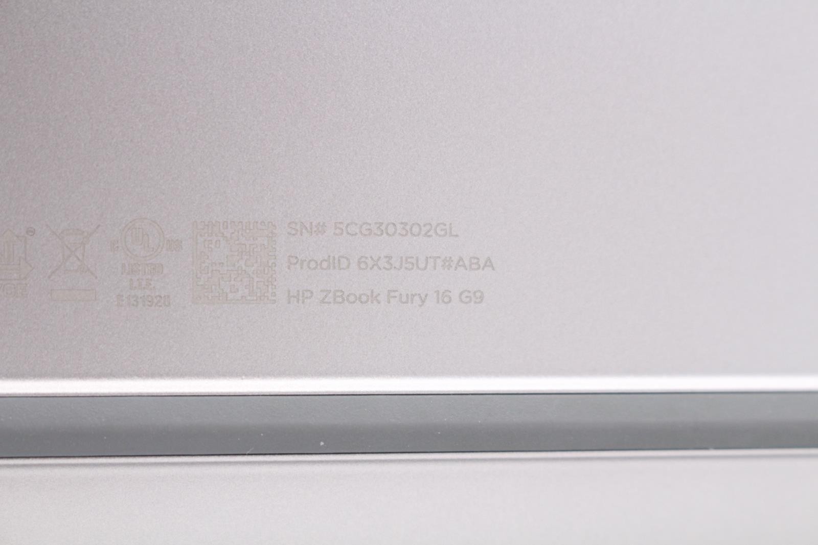 HP ZBook Fury 16 G9 i7-12800HX 64GB 1TB SSD RTX A1000 Windows 11 Pro