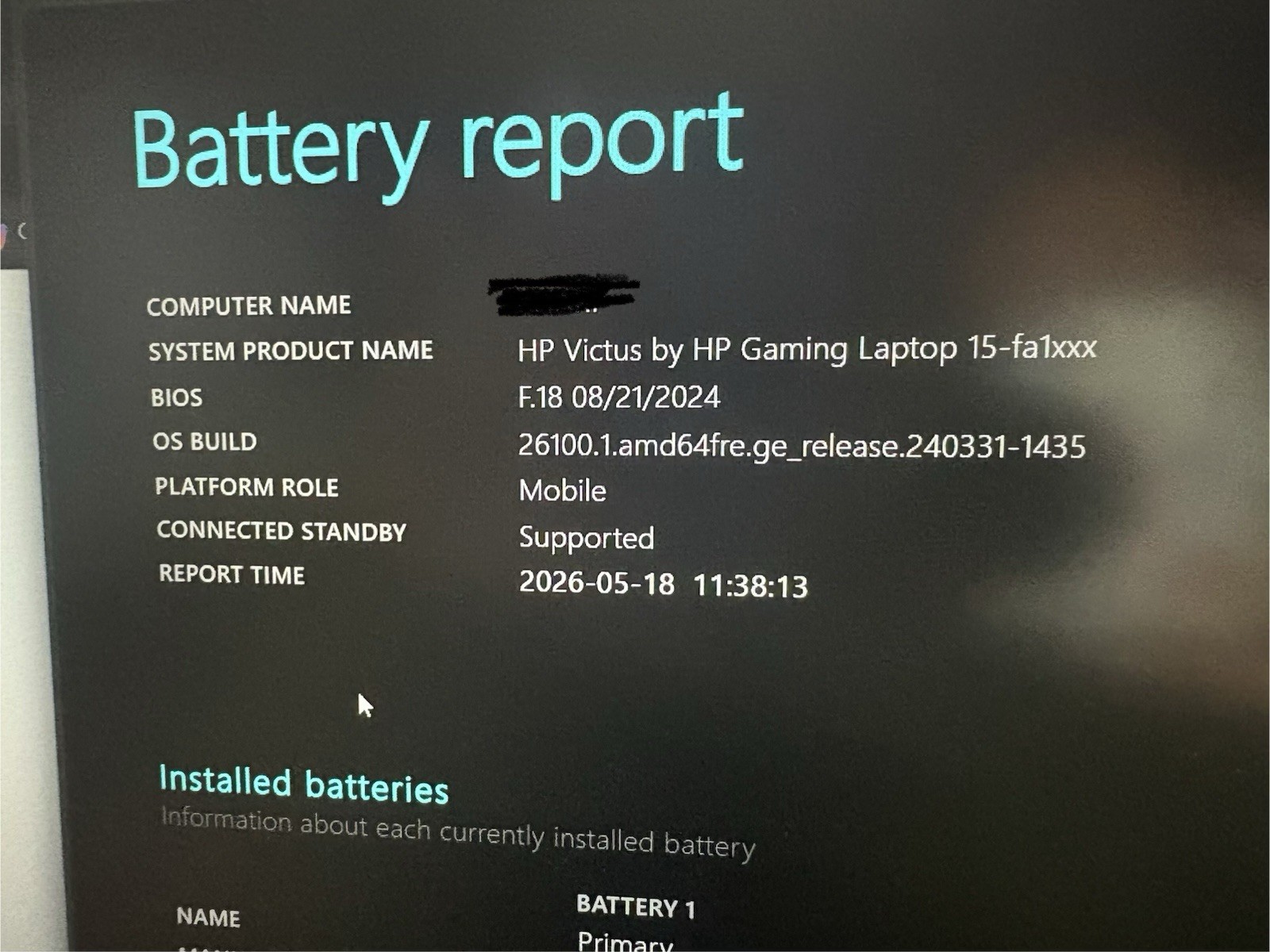 HP Victus 15-fa1xxx i5-12450H 8GB 477GB SSD RTX 2050 15″ Win11