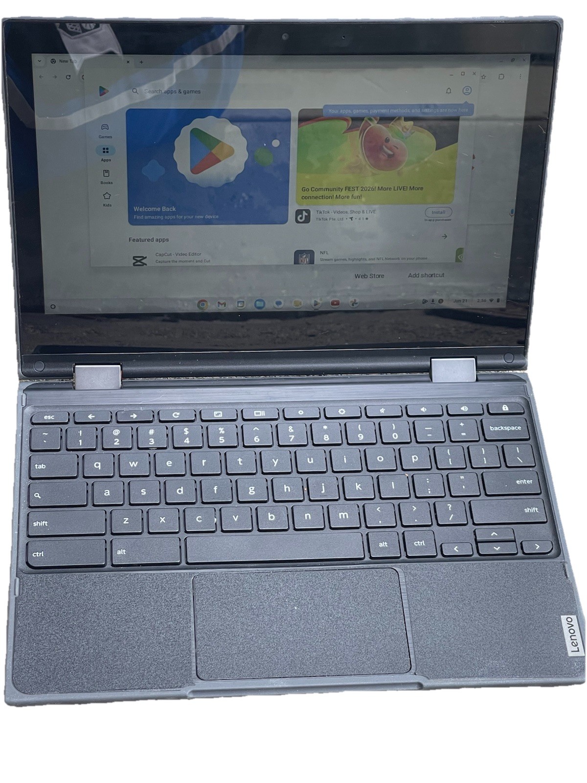 Lenovo 500e Chromebook 3rd Gen 11.6” Touchscreen 2-in-1 Laptop N5100 82NL