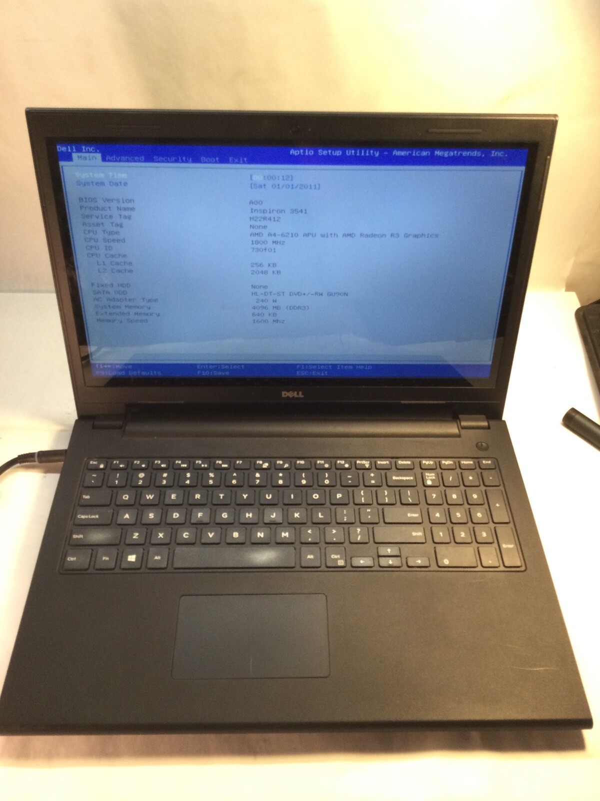 Dell Inspiron 3541 15″ Laptop AMD A4-6210 APU Radeon R3 1.8 GHz- MZ