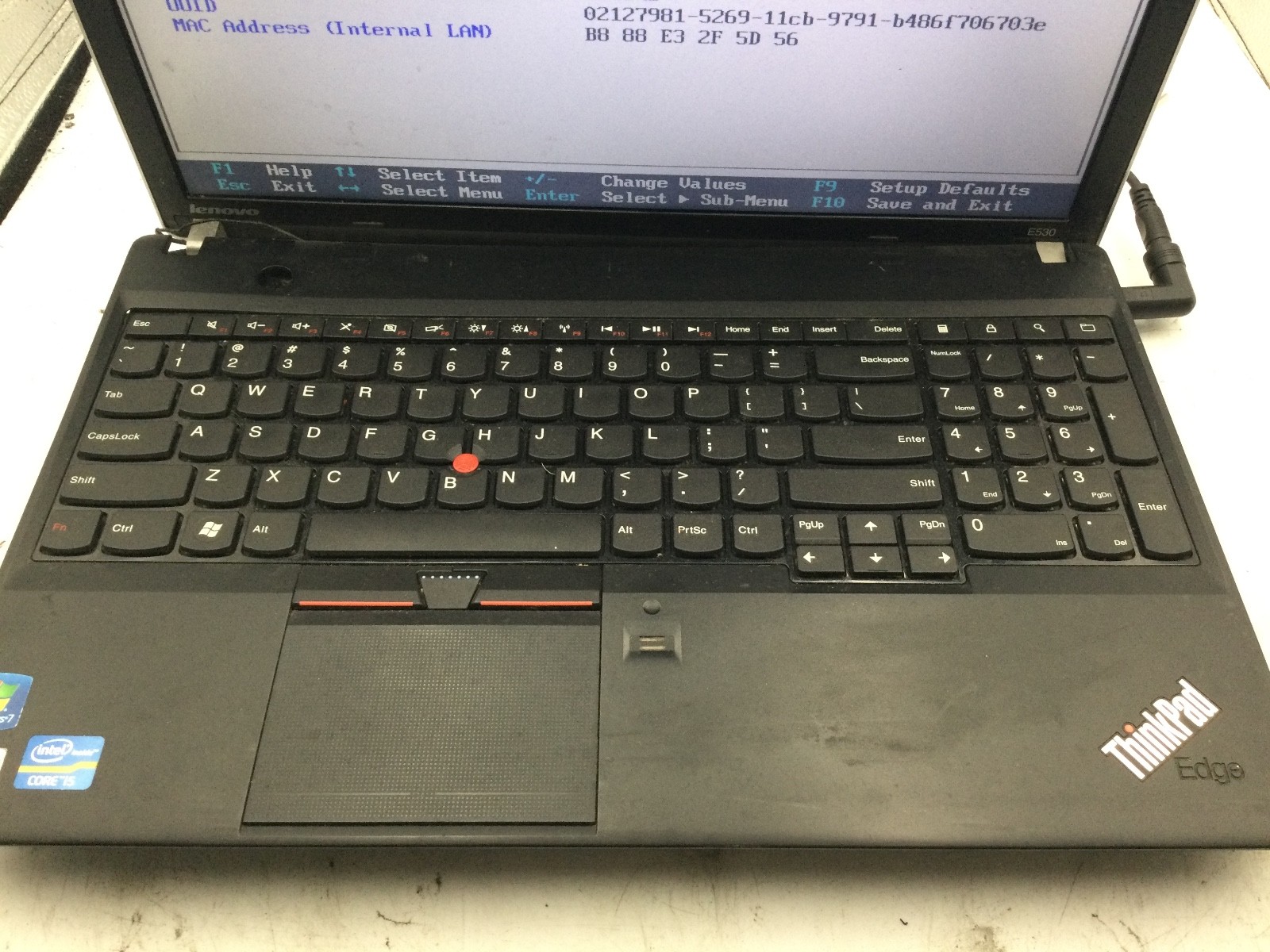 LENOVO THINKPAD E530 – BOOTS TO BIOS – INTEL I3 3120M – 4GB RAM – READ DESC – BB