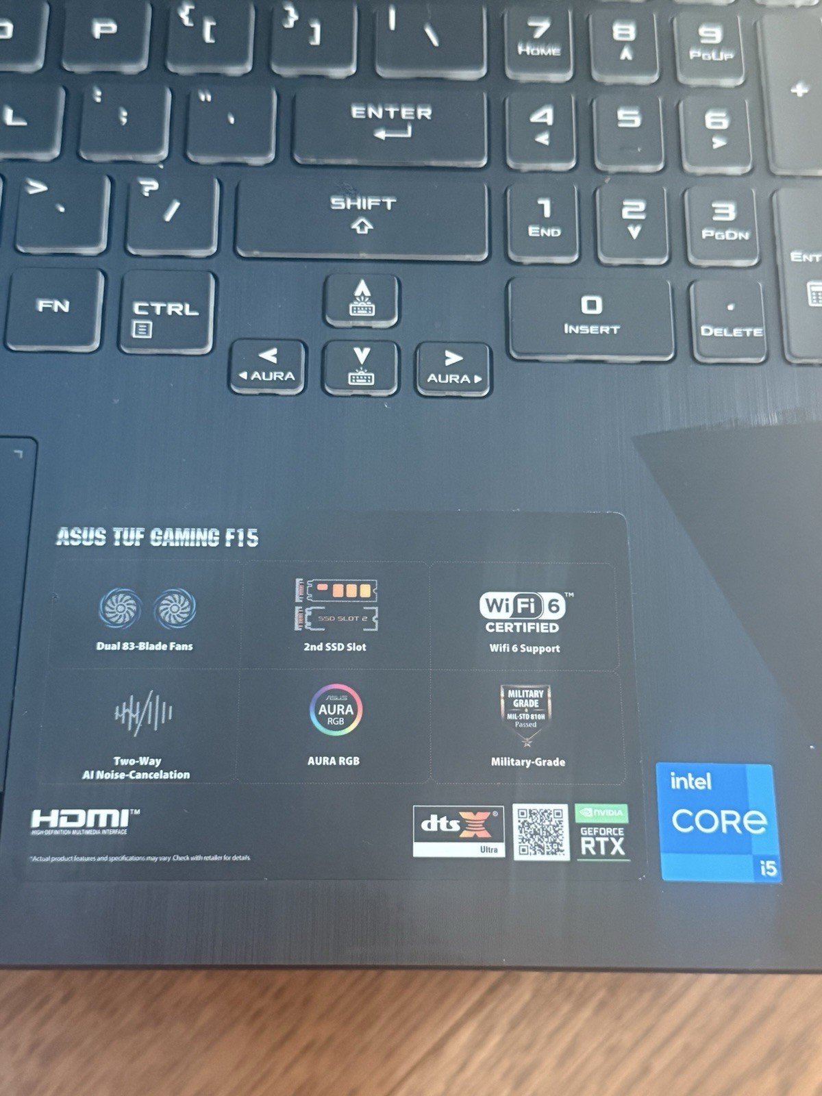 Asus TUF F15 FX506H 15.6″ i5-11400H 2.7GHz 8GB RAM 512GB SSD GeForce RTX 3050