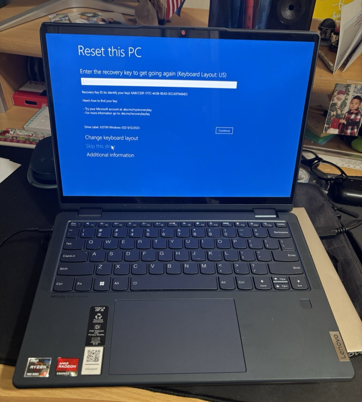 Lenovo Yoga 6 Gen 8 13.3” Touch Laptop Ryzen 7000 – READ **