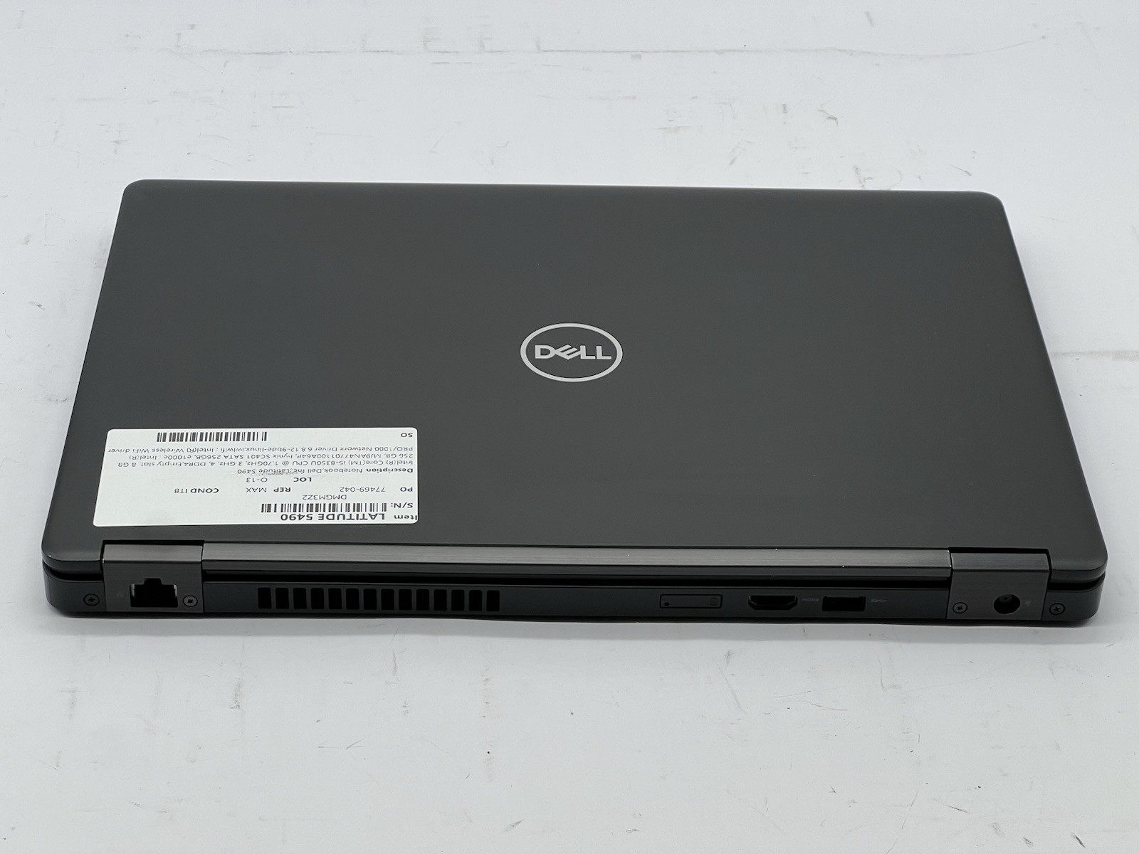 Dell Latitude 5490, i5-8350U CPU, @ 1.70GHz, 8GB RAM, 256GB SATA-No OS/Adapter