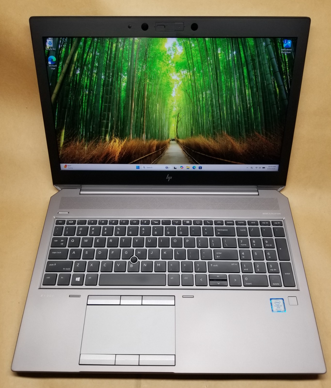 HP ZBook 15 G5 15″ Laptop i7-8850H 2.6GHz 32GB RAM 512GB NVMe QUADRO P1000 W11P