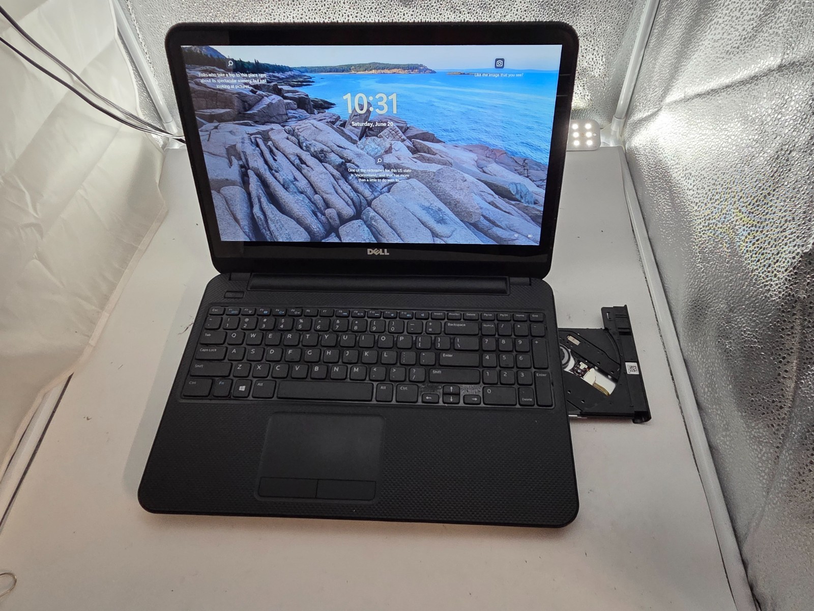 620196 Inspiron3521 w/charger.Pentium2127U.16GB.750GB HDD.15.6″Touch.W11.Mint!
