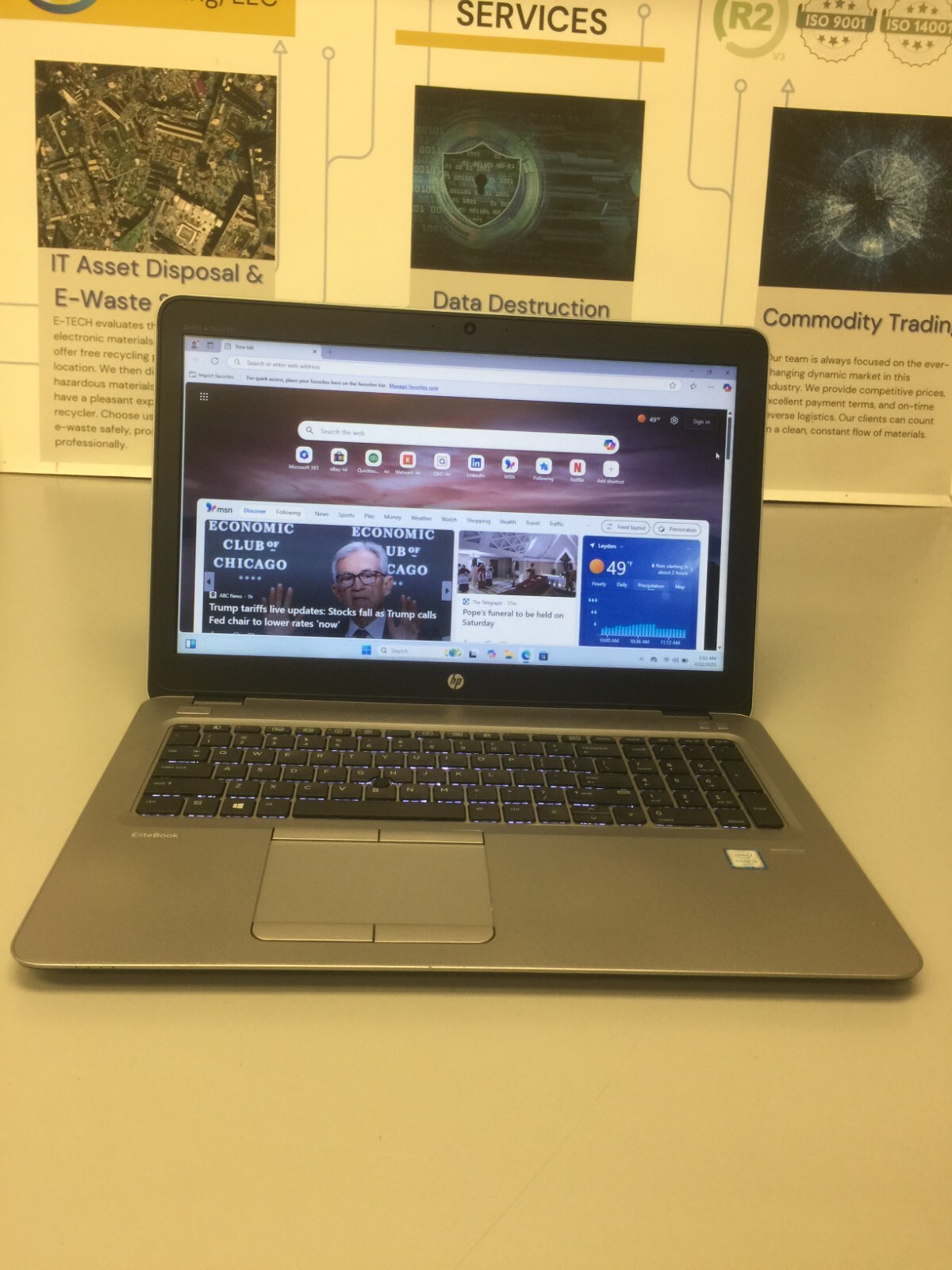 HP EliteBook 850 G3 15.6″ 480 GB SSD Core i5 6th gen 2.30GHz 16 GB RAM