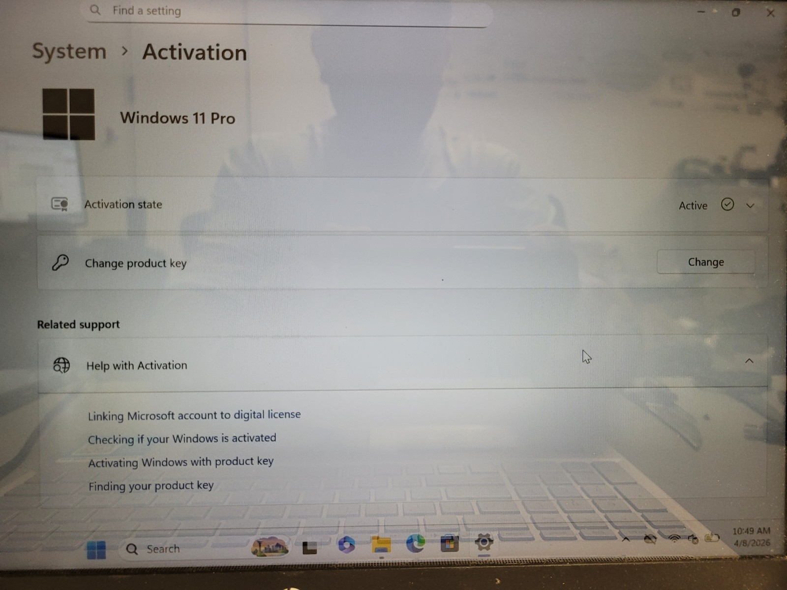 Hp pavilion 15-cs2064st i7-8565u 1.8ghz 8gb ram 240gb ssd charger 5CD9415DNQ