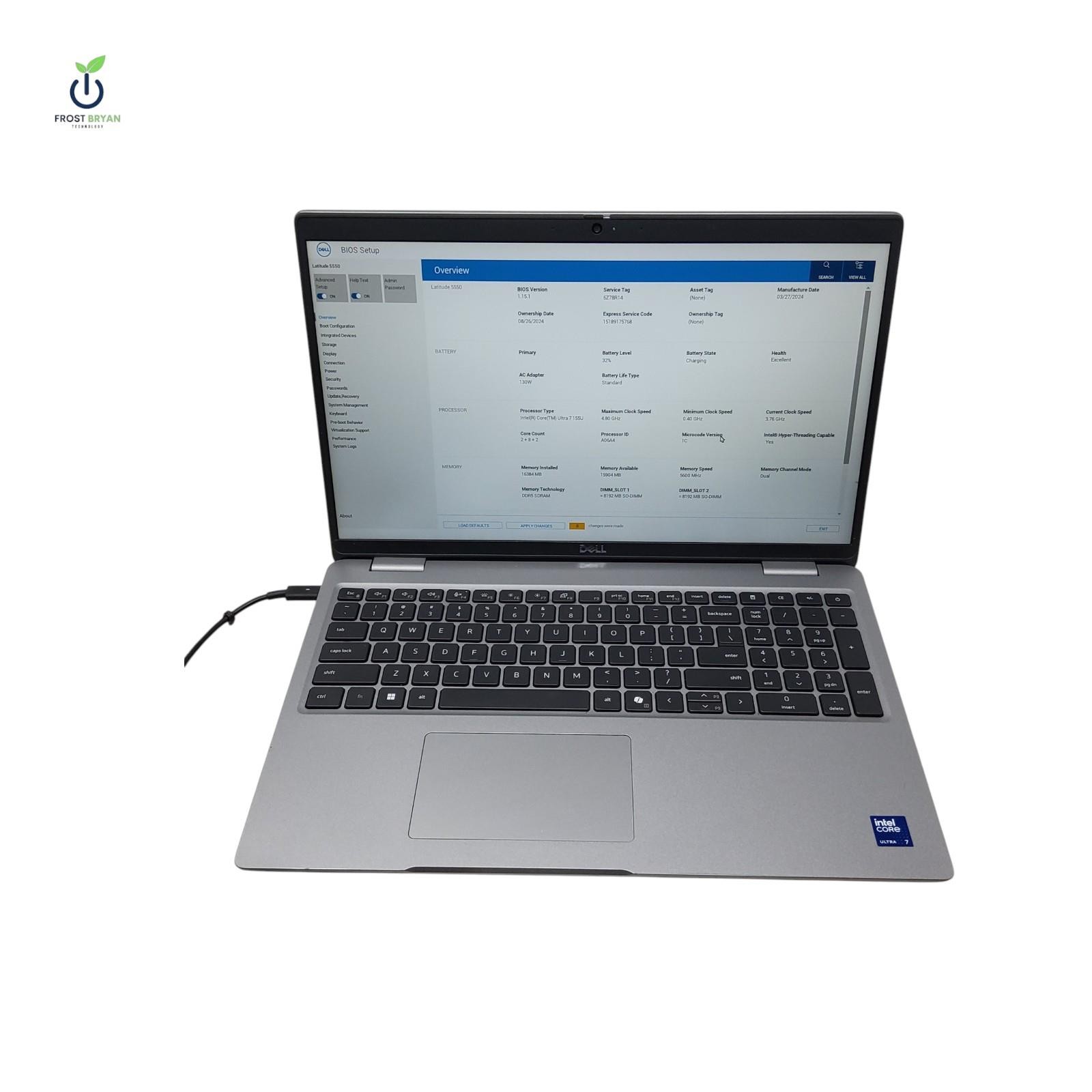 DELL Latitude 5550 Laptop Ultra 7 155U 16 GB 500 GB No OS Grade C [READ]