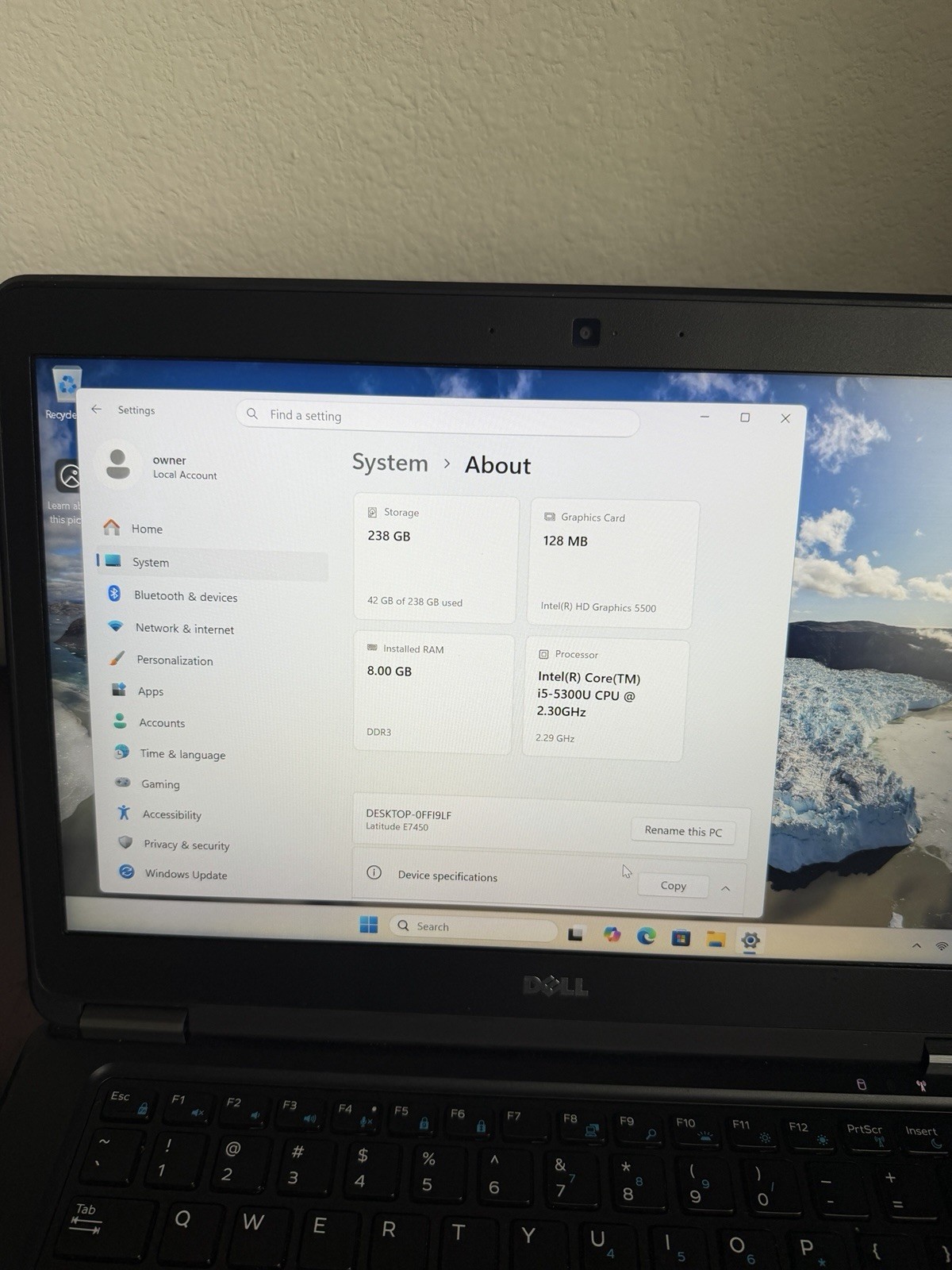 Dell Latitude E7450 Win11 Pro i5-5300U