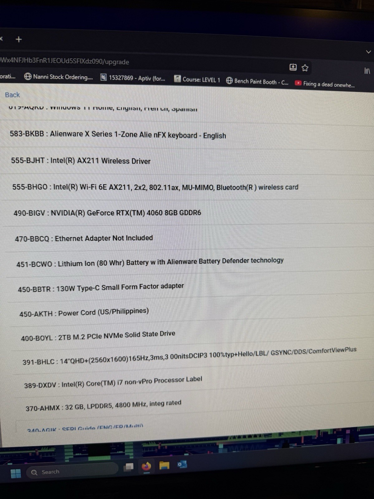 Dell Alienware X14 R2 165Hz QHD+ 2.4 GHz i7-13620H 32GB 2TB SSD RTX 4060