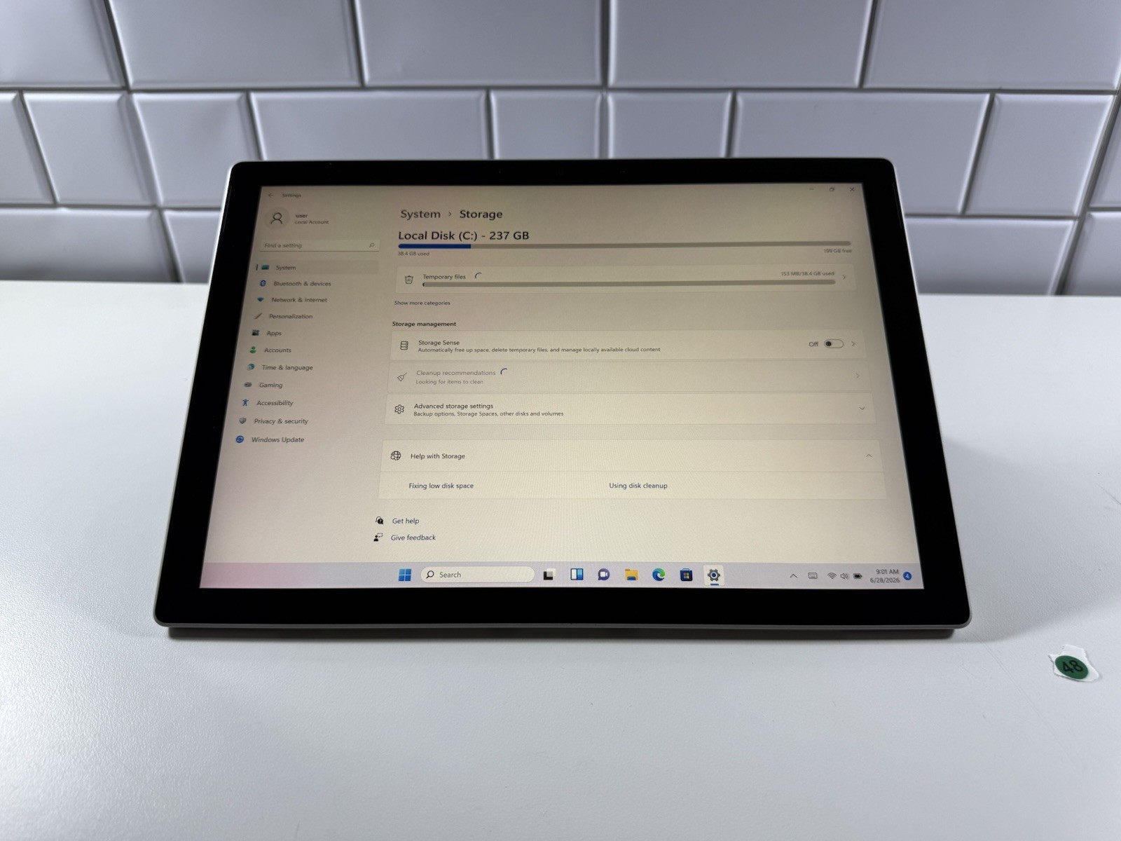Microsoft Surface Pro 7 plus 1961 Core i5-1135G7 2.4GHz 16GB 256GB Win 11 Pro