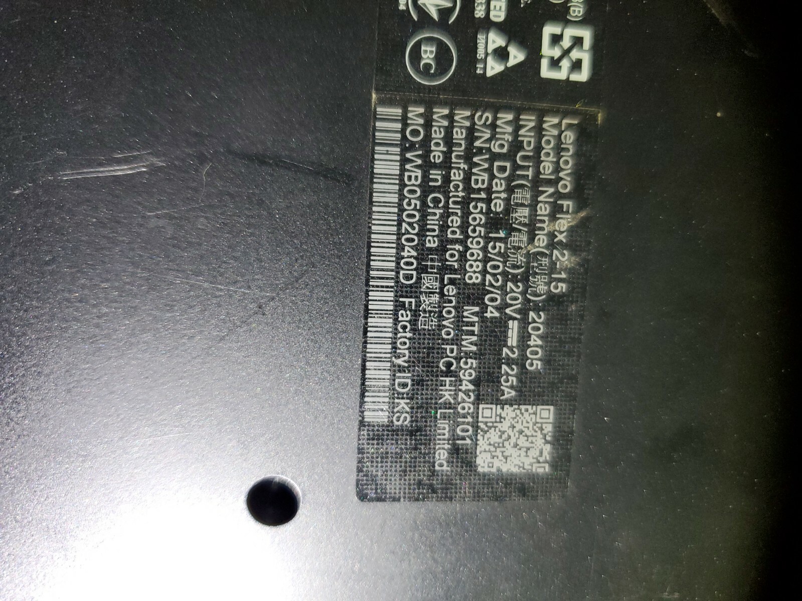 Lenovo Flex 2-15 Laptop Core i5-4210U 1.70GHz 500GB HD 6GB-Ram TOUCHSCREEN