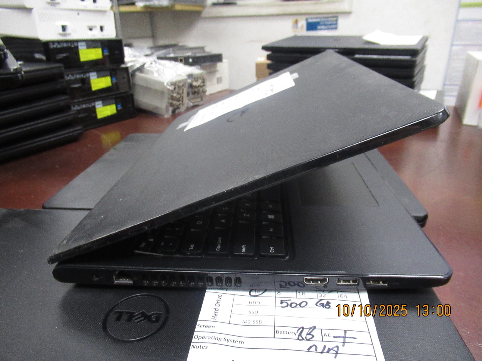 Lot of 5 Dell Inspiron 15 3565 AMD A6-9200 R4 2.00GHz 4GB 500GB Laptop +AC NO OS