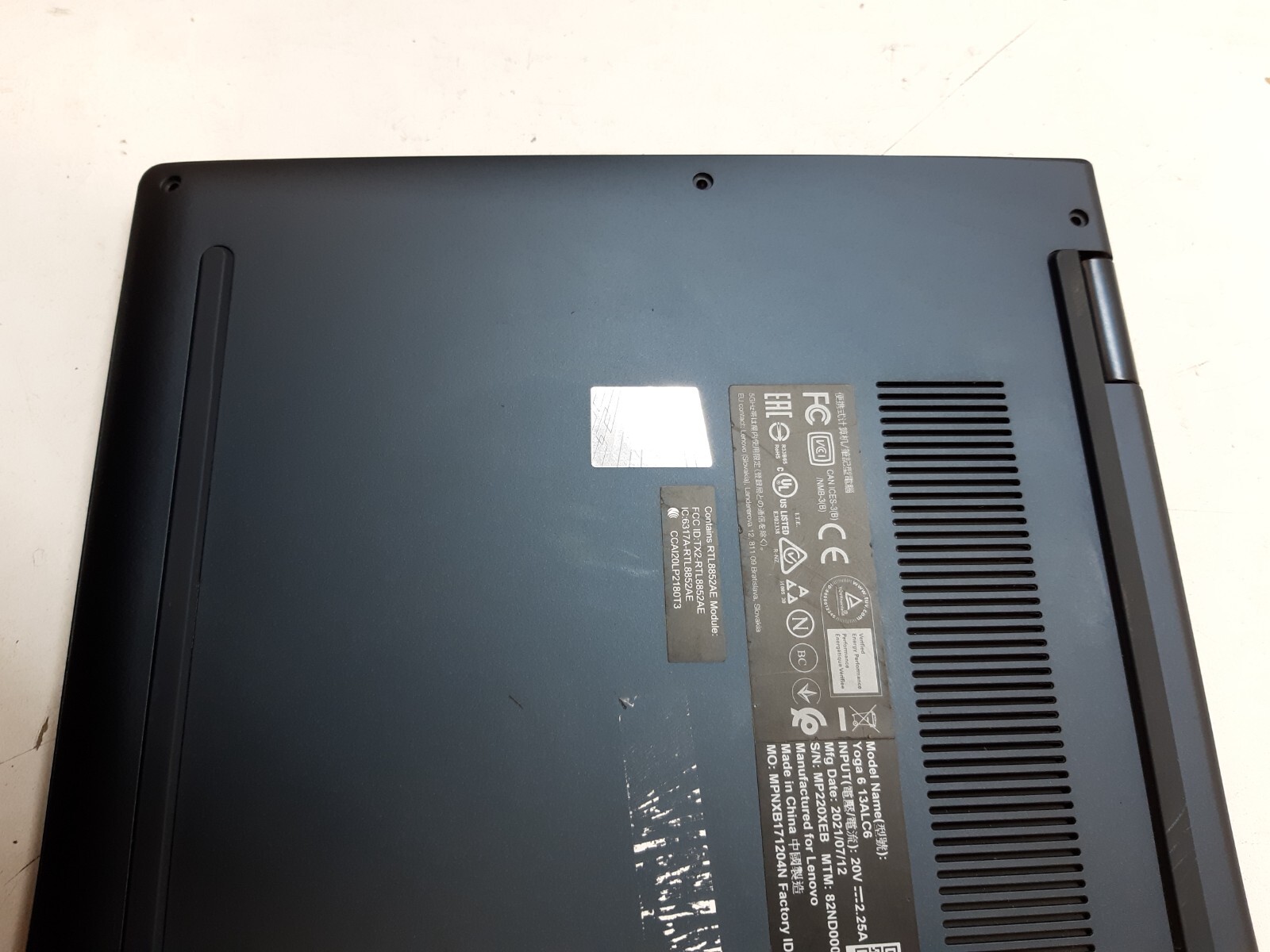 Lenovo Ideapad Yoga 6-13ALC6 13.3″ | Ryzen 5 5500U | “POWER ON AS IS” READ