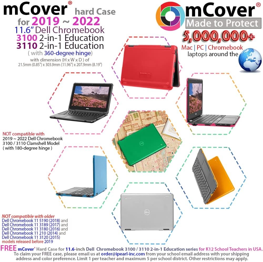 Case for 2019~2022 11.6″ Dell Chromebook 3100/3110 2-in-1 Education Series – Pur