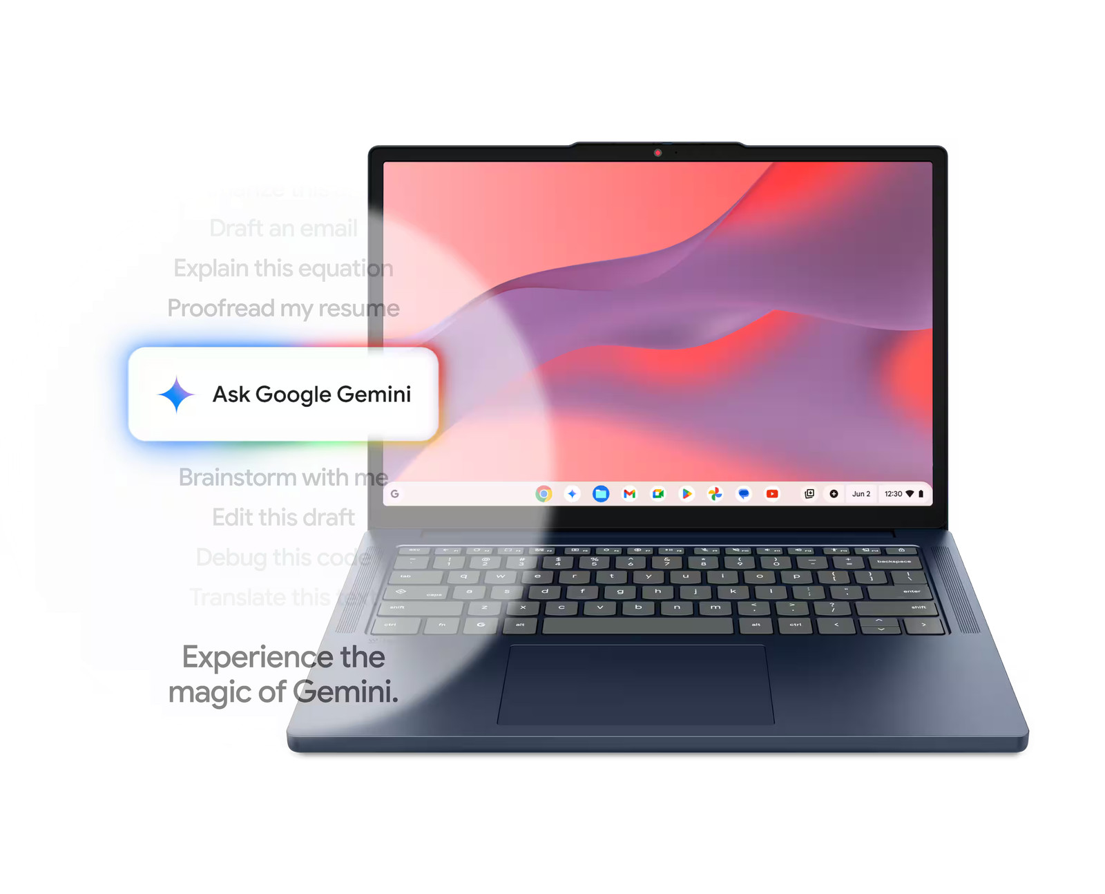 Lenovo – IdeaPad Slim 3 Chromebook – 14″ 2K Touchscreen Laptop – MediaTek Kom…