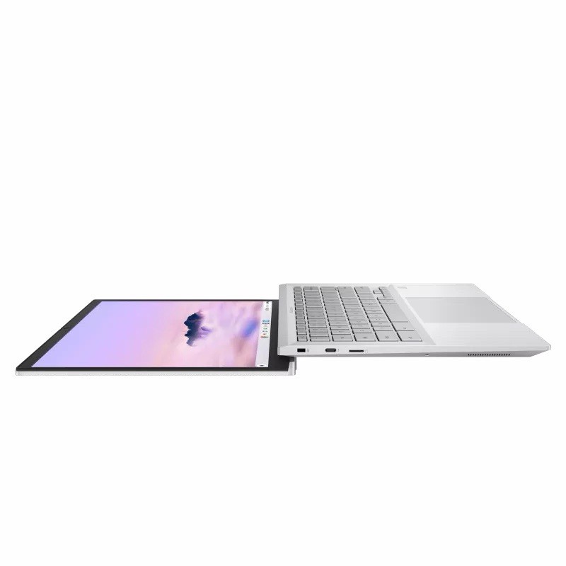 ASUS ExpertBook CX54 Chromebook Plus 14” (16/256GB, Fog Silver) w/ Protection