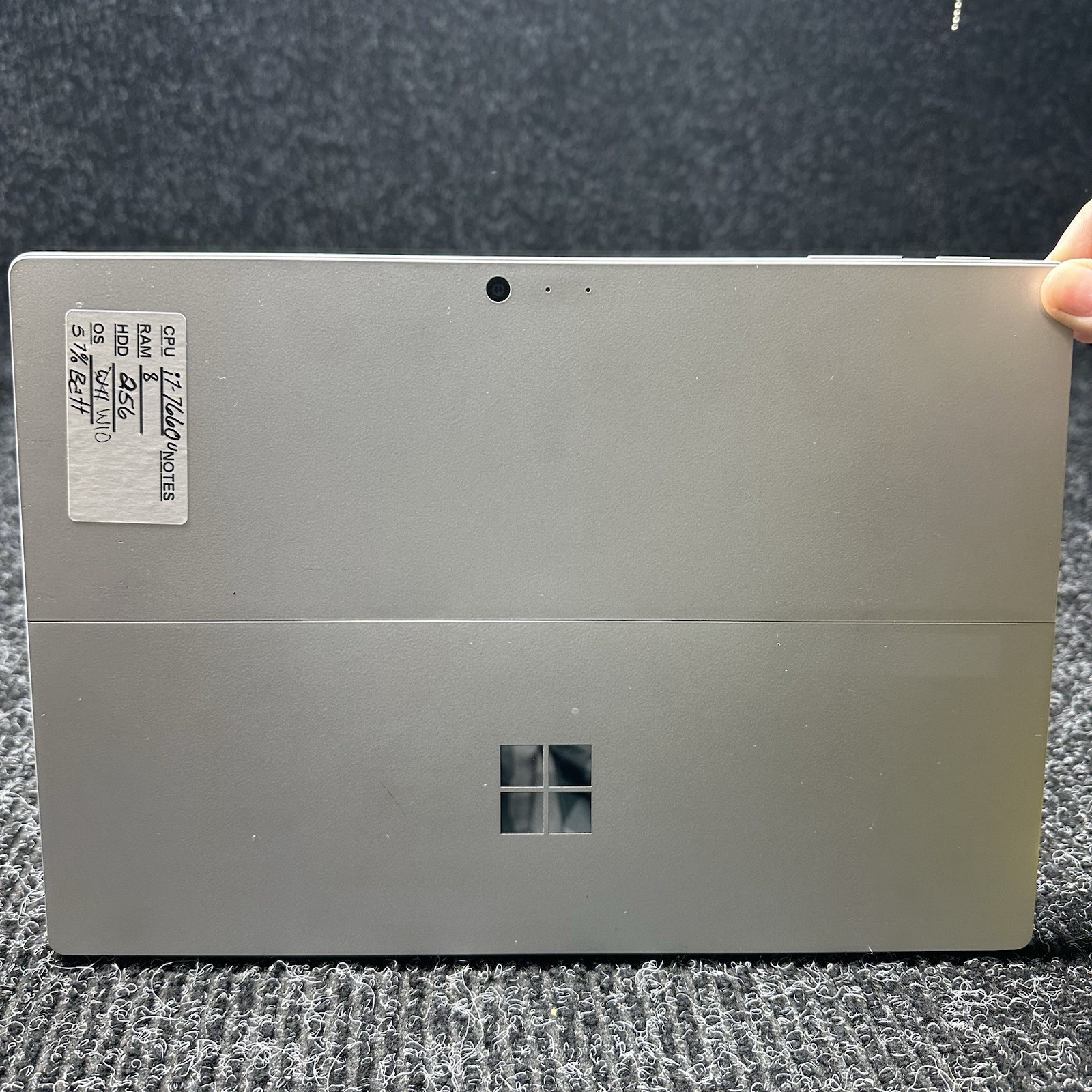 Microsoft Surface Pro 1796 i7-7660U 8GB RAM 256GB SSD W10 Pro No A/C 57% BATT