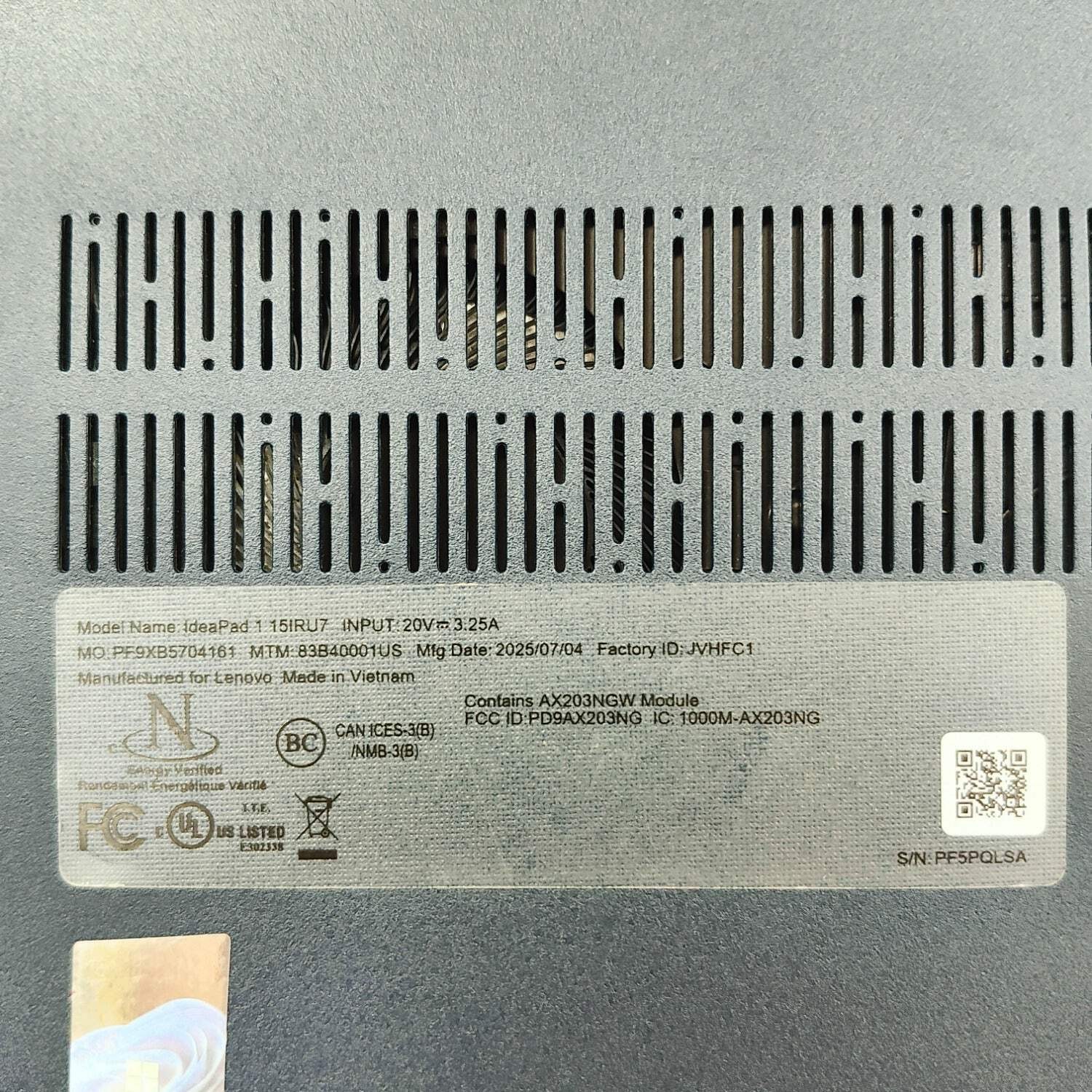 Lenovo IdeaPad 1 15IRU7 15.6″ i5-1334U 1.3GHz 16GB RAM 512GB SSD