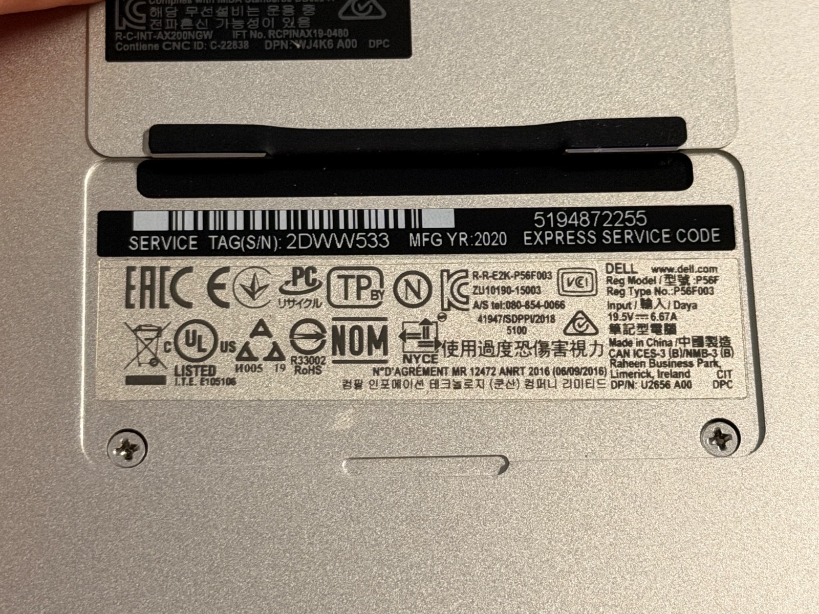 Dell XPS 15 7590 4K OLED Laptop i7-9750H, 16GB RAM, GTX1650 GDDR5 GPU