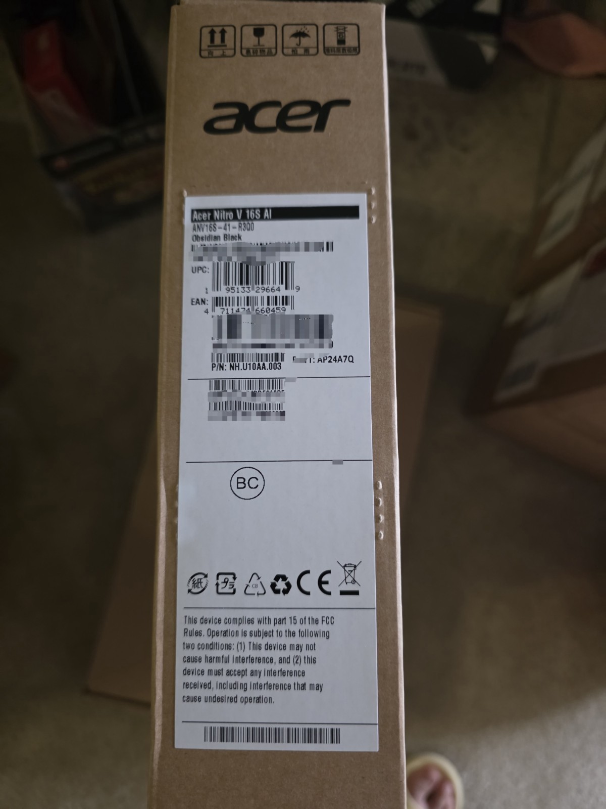 Acer Nitro V Slim 16″ WQXGA 180Hz Ryzen 7 260 RTX 5070 16GB 512GB Gaming Laptop