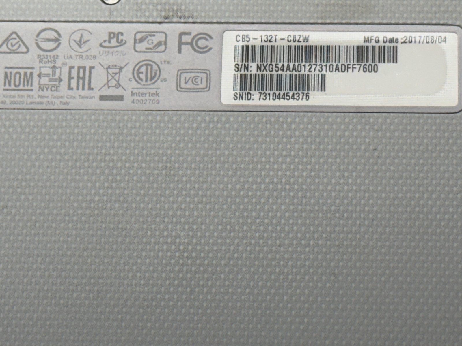 Acer Chromebook R11 Laptop Model N15Q8 Notebook UNTESTED BROKEN POWER CORD READ