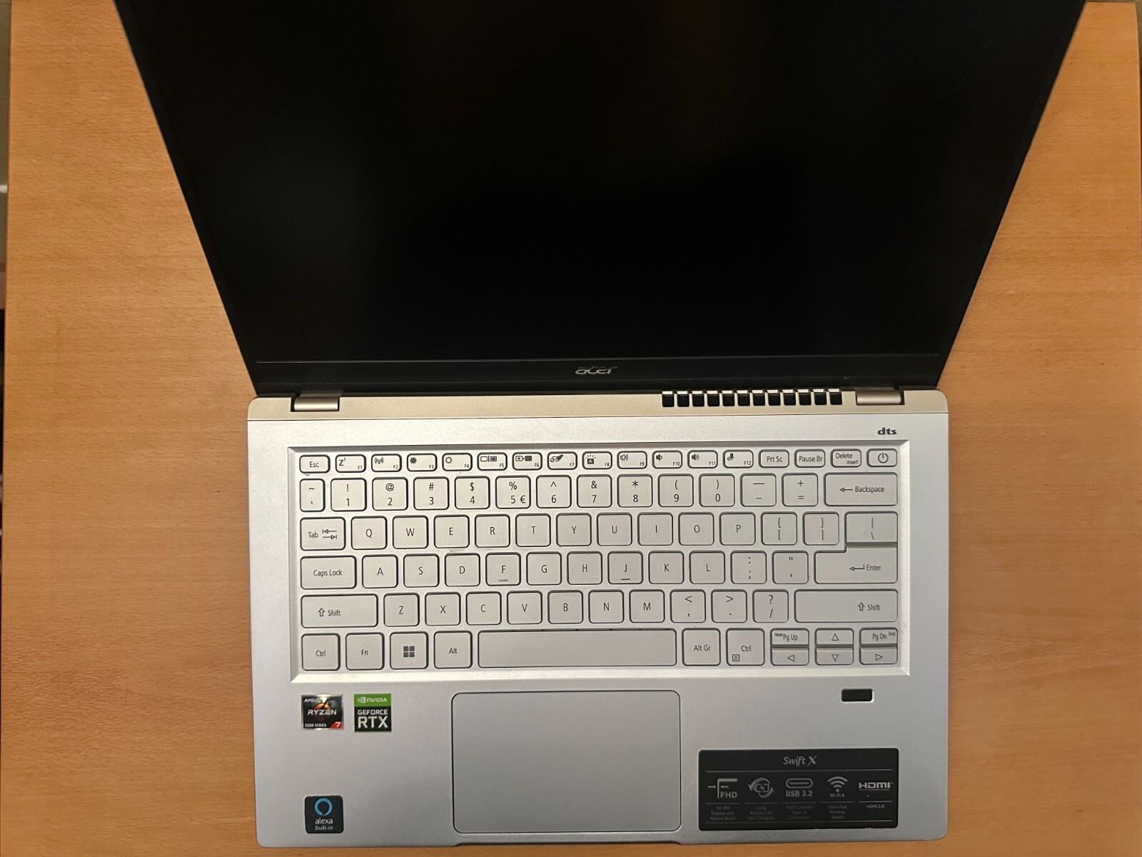 Acer Swift X 14″, 512GB SSD, AMD Ryzen 7 5000 Series, RTX 3050, 16GB RAM