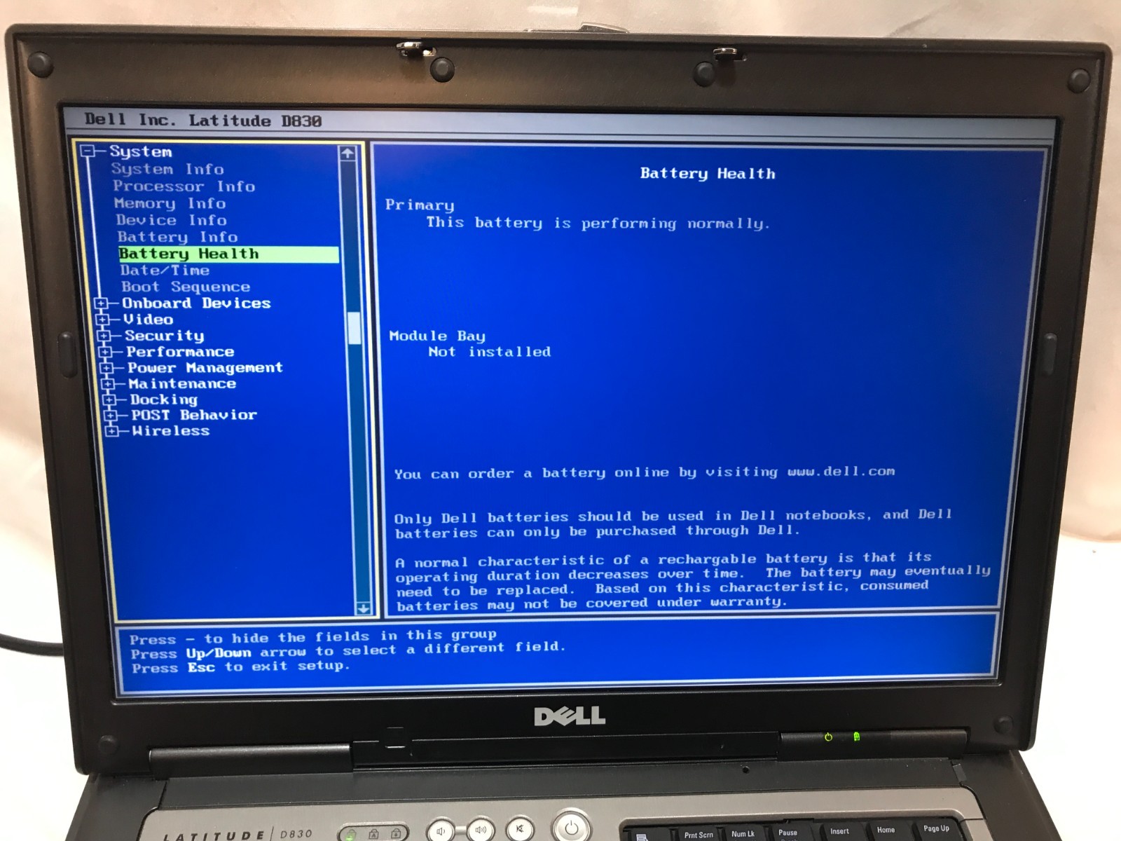 Dell Latitude Laptop D830 Duo Core 1GB 100HD Serial Windows XP Charger Vintage
