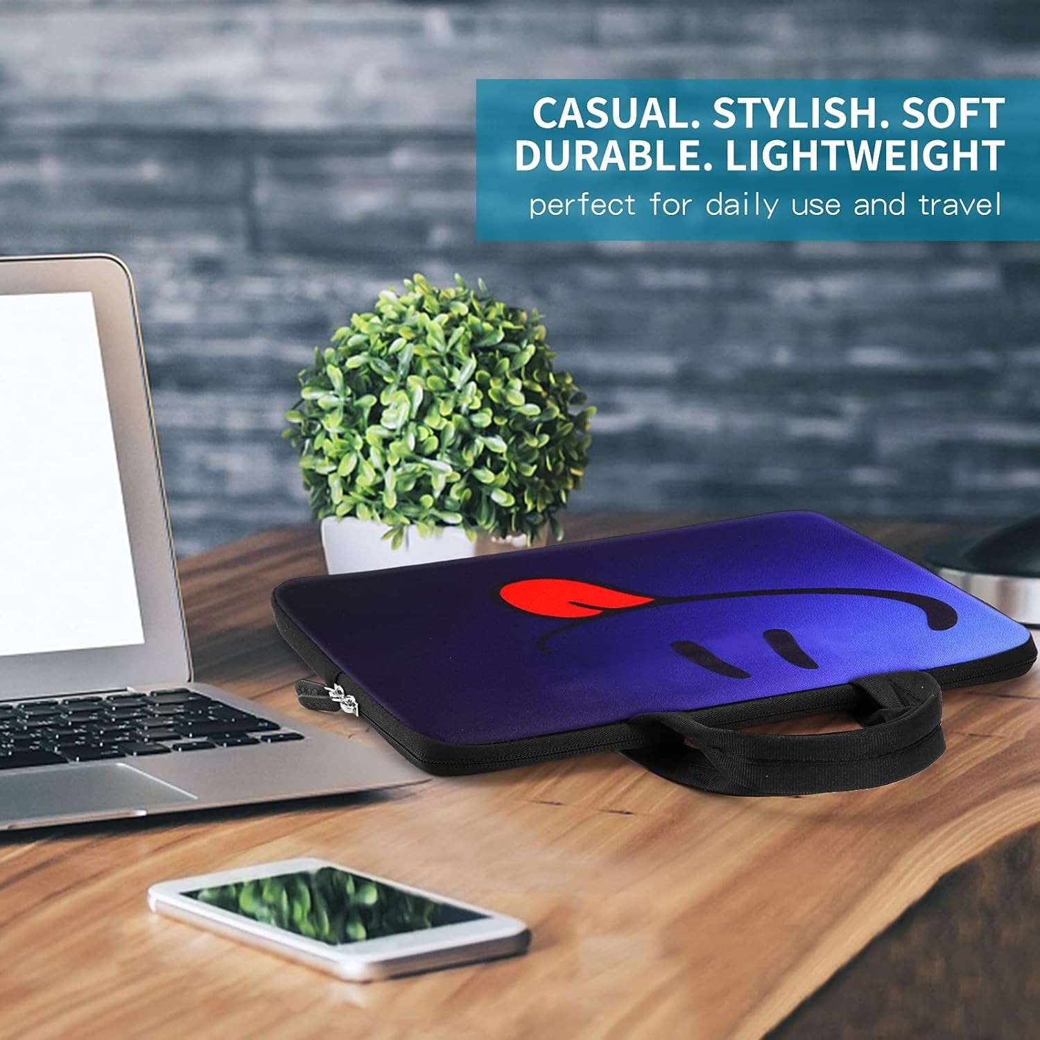 Smile 14 15 15.4 15.6 inch Laptop Handle bag Computer Protect Case Pouch Holder