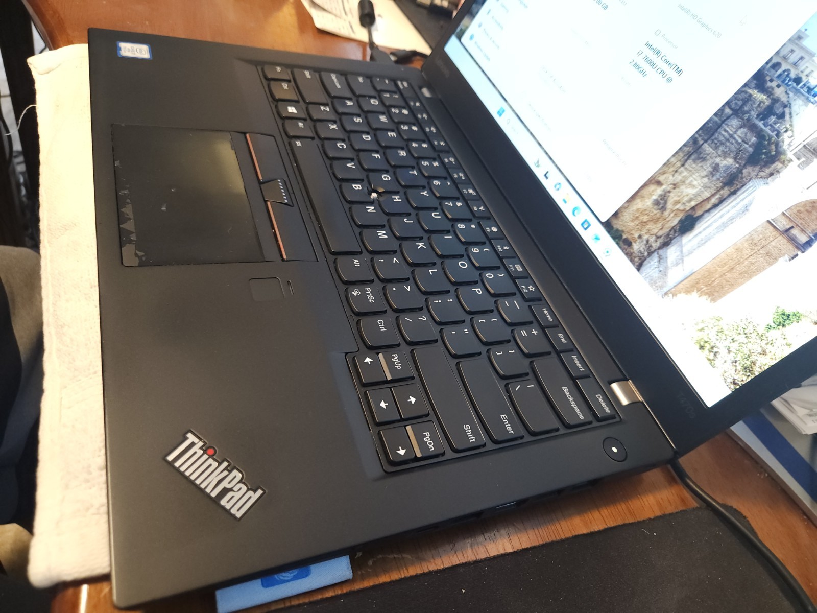 Lenovo ThinkPad T470s i7 8gb Ram 256gb SSD Drive Win 11Pro (READ)
