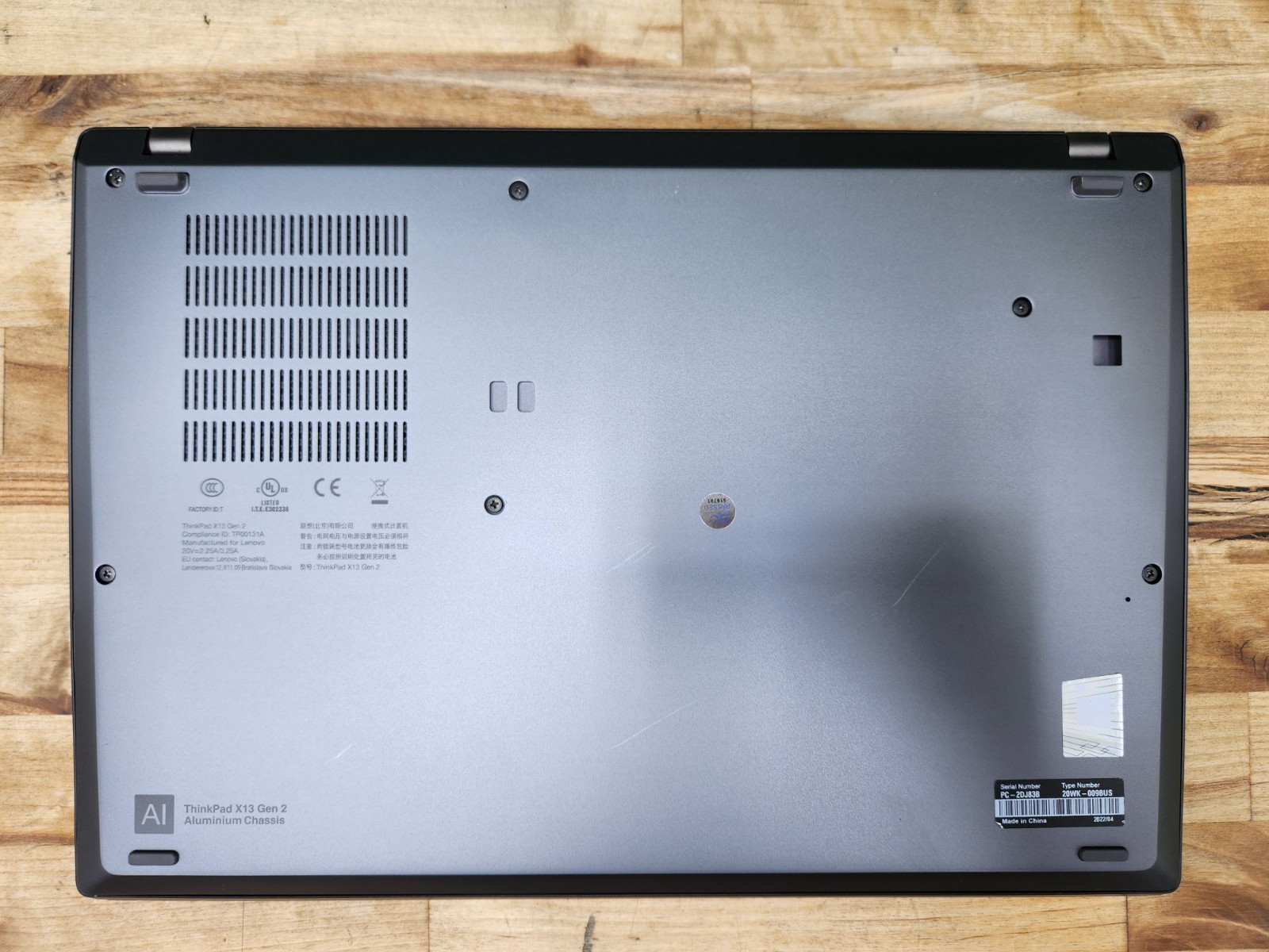 Lenovo ThinkPad X13 Gen 2 Touchscreen i7-1165G7 16GB 256GB SSD Windows 11 Pro ~