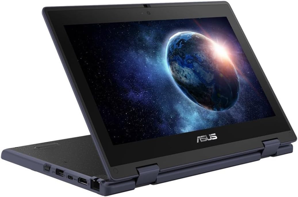 New Asus 11.6″ 2 in 1 Touchscreen Laptop Celeron N100 Quad Core 4GB 128GB SSD