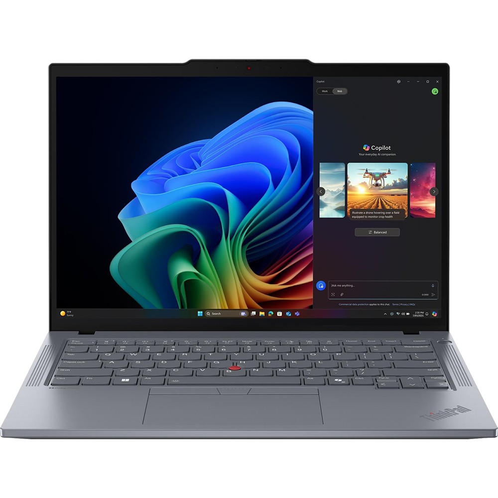 Lenovo 14″ ThinkPad T14 Gen 6 Copilot+ PC Notebook in Gray – 21QJ00CRUS