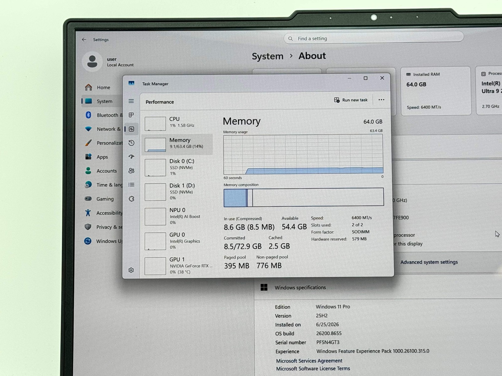 Lenovo Legion Pro 7 16IAX10H 16″ Ultra 9 275HX 64GB RAM 2TB SSD RTX 5080 16GB