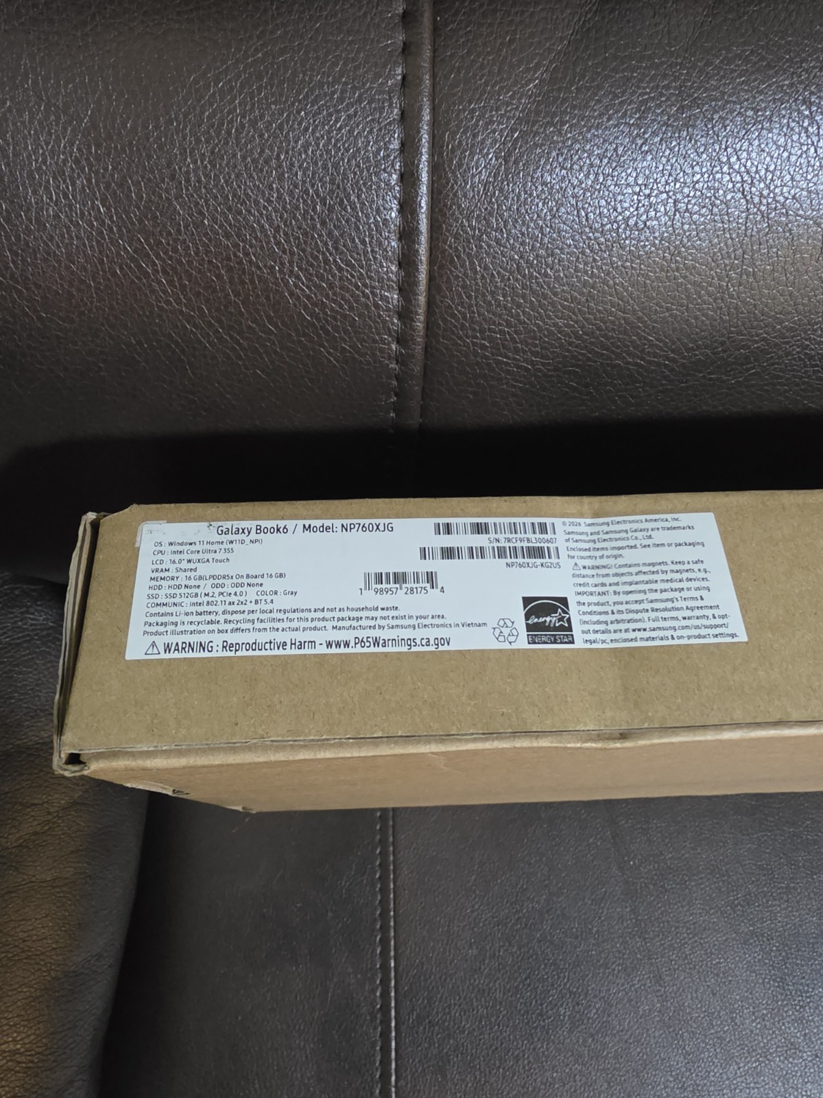 Samsung Galaxy Book 6 16″ Touch | 16 GB RAM | 512 GB SSD | Intel Core Ultra 7