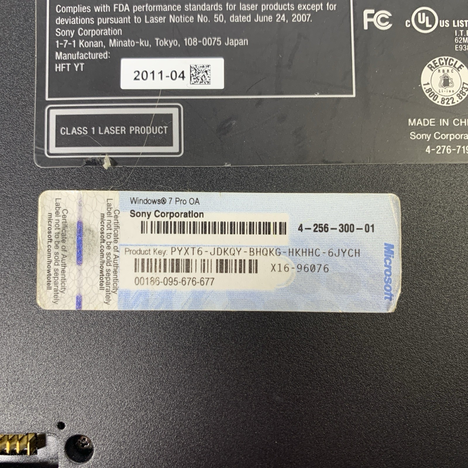 Sony VAIO PCG-41215L i7-2620M 8GB Radeon HD 6630M Windows 7 Tested