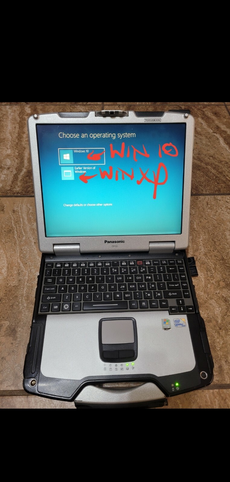 PANASONIC TOUGH CF30 MK3 GPS✔️DUAL BOOT /XP & WIN10P64✔️BACKLIT✔️500GB✔️4GB/