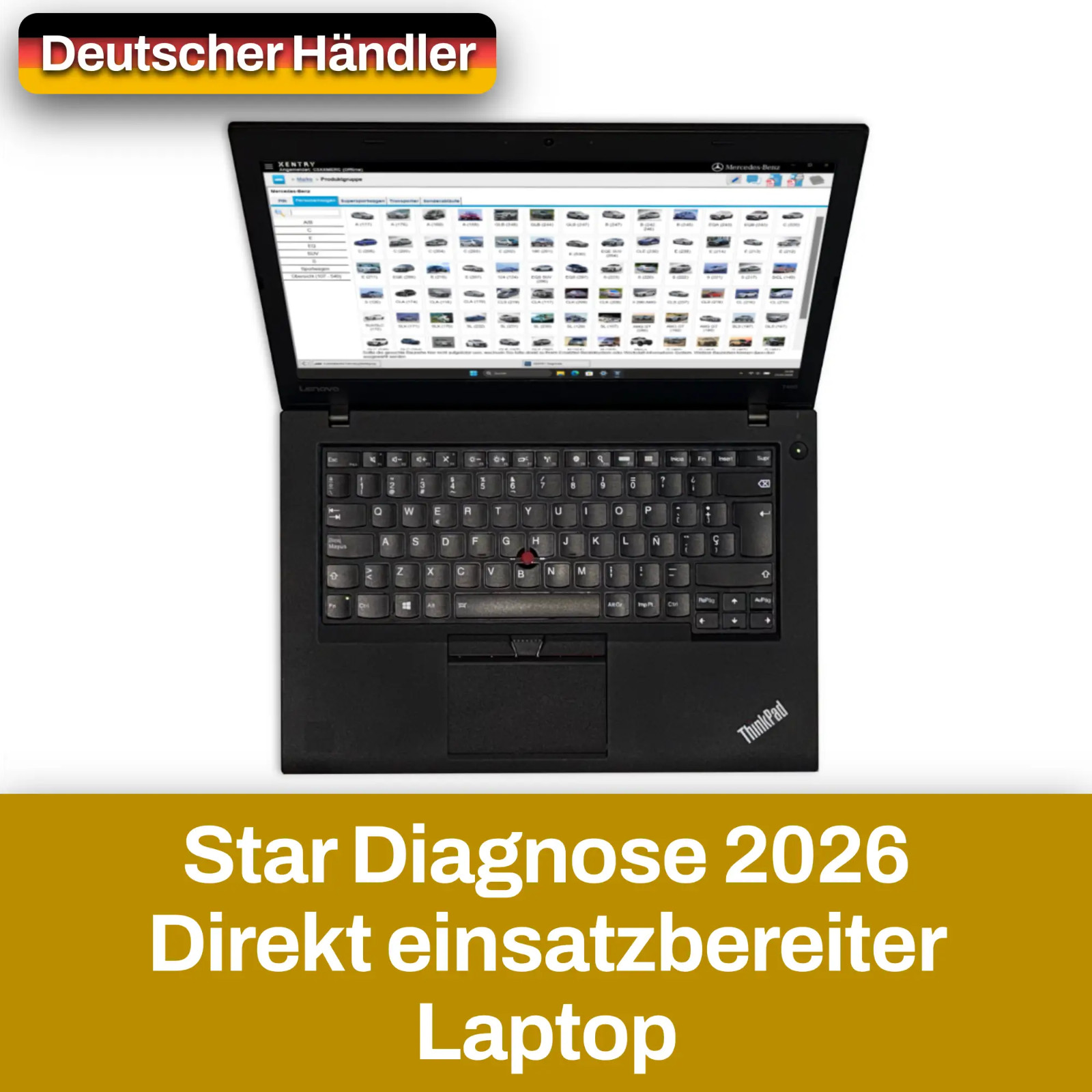 Mercedes Star Diagnostic Xentry 07-2026 Win11 – Ready To Run Power Laptop