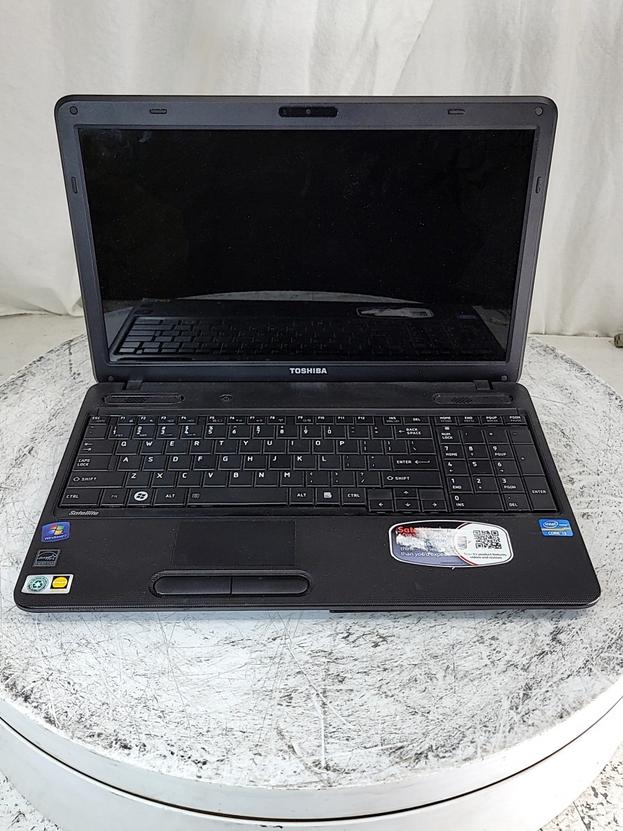 TOSHIBA SATELLITE C655 PC Laptop INTEL CORE I3-2310M 3GB 320GB SEE NOTES